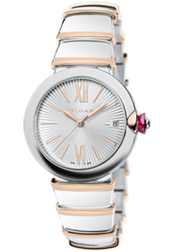 BVLGARI - 36mm - Stainless Steel and Pink Gold