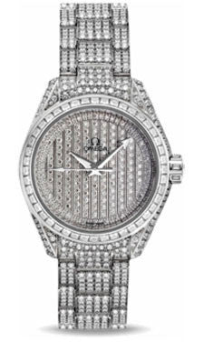 Iced out cheap omega watch