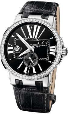 Ulysse Nardin Executive Dual Time Stainless Steel Diamond