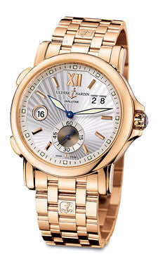 Ulysse Nardin Dual Time 42mm Rose Gold Bracelet Watch