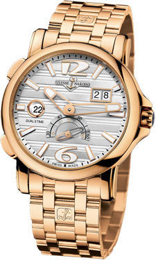 Ulysse Nardin Dual Time 42mm Rose Gold Bracelet Watch