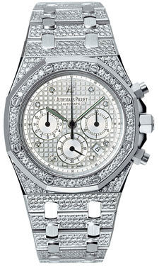 Audemars Piguet Royal Oak Chronograph Diamond White Gold Men's Watch  25967BC.ZZ.1185BC.01 - Watches, Royal Oak - Jomashop