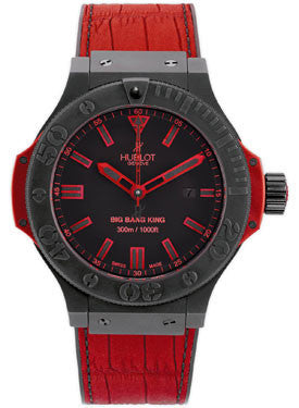 Hublot black shop and red watch