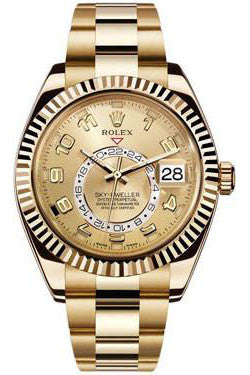 Rolex Sky Dweller Yellow Gold Watch Brands Direct Luxury