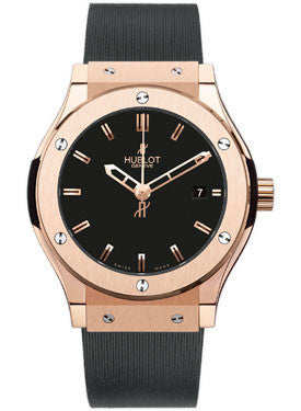 Hublot classic fusion black cheap gold