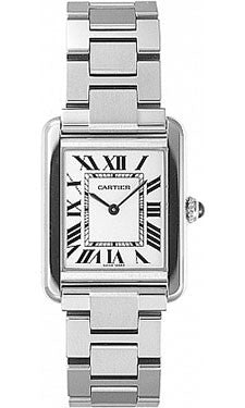 Cartier Tank Solo Small Stainless Steel Ladies Watch W5200013