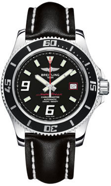 breitling superocean leather