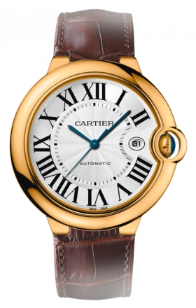 Cartier Ballon Bleu 42 Yellow Gold Automatic Mens Watch W69005Z2