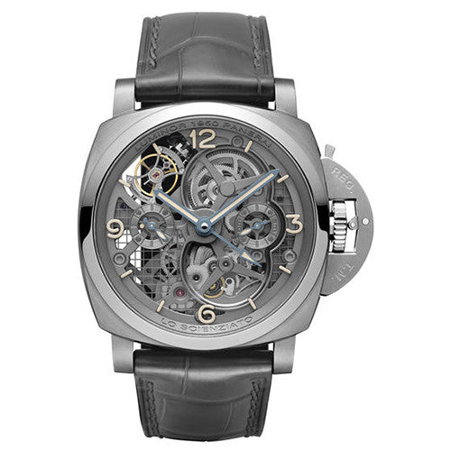 Panerai Lo Scienziato Luminor 1950 Tourbillon GMT Titanio