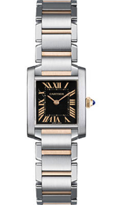 Cartier - Tank Francaise Small - Steel and Pink Gold – Watch Brands Direct  - Luxury Watches at the Largest Discounts