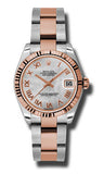 Rolex,Rolex - Datejust 31mm - Steel and Pink Gold - Fluted Bezel - Watch Brands Direct