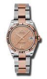 Rolex,Rolex - Datejust 31mm - Steel and Pink Gold - Fluted Bezel - Watch Brands Direct