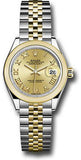 Rolex - Datejust Lady 28 - Stainless Steel and Yellow Gold - Domed Bezel