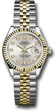 Rolex - Datejust Lady 28 - Stainless Steel and Yellow Gold - Fluted Bezel