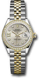 Rolex - Datejust Lady 28 - Stainless Steel and Yellow Gold - Diamond Bezel