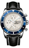 Breitling,Breitling - Superocean Heritage Chronographe 46 Croco Strap - Watch Brands Direct