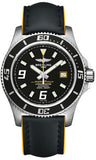 Breitling,Breitling - Superocean 44 Satin Steel - Leather Superocean Strap - Watch Brands Direct