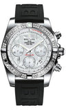 Breitling,Breitling - Chronomat 41 Steel Diamond Bezel - Diver Pro III Strap - Watch Brands Direct