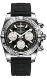 Breitling,Breitling - Chronomat 41 Steel Diamond Bezel - Diver Pro III Strap - Watch Brands Direct