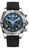 Breitling,Breitling - Chronomat 41 Steel Diamond Bezel - Diver Pro III Strap - Watch Brands Direct