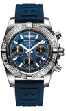 Breitling,Breitling - Chronomat 41 Steel Diamond Bezel - Diver Pro III Strap - Watch Brands Direct