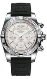 Breitling,Breitling - Chronomat 41 Steel Diamond Bezel - Diver Pro III Strap - Watch Brands Direct