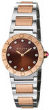 Bulgari,Bulgari - BVLGARI Quartz 26mm - Stainless Steel and Rose Gold - Watch Brands Direct